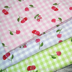 100% Cotton Printed on Yarn-dyed Fabric