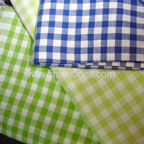 Apron check make of polyester and cotton