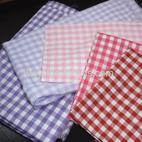 100%cotton yarn dye 1/8 plaid fabric