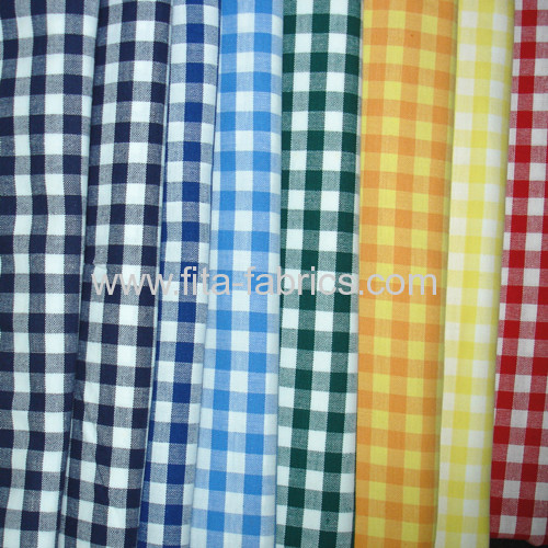 100%cotton yarn dye colorful plaid cloth