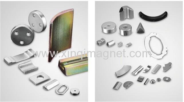Neodymium Iron Boron Segment 38SHmotor Magnet Zn manufacture 