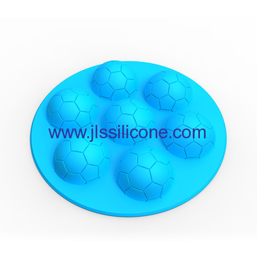 Brand new 7-cavity football silicone chocolate molds