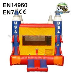 Inflatable USA Rocket Bounce House