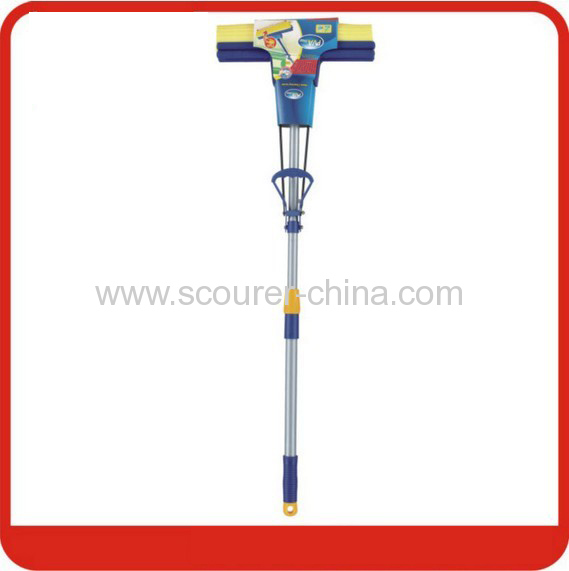 Foldable Single Roller PVA Mop with Bule yellow color