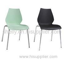 Electroplating legs dining chair