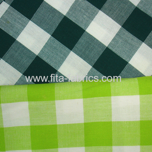 100%cotton yarn dye large grid cloth