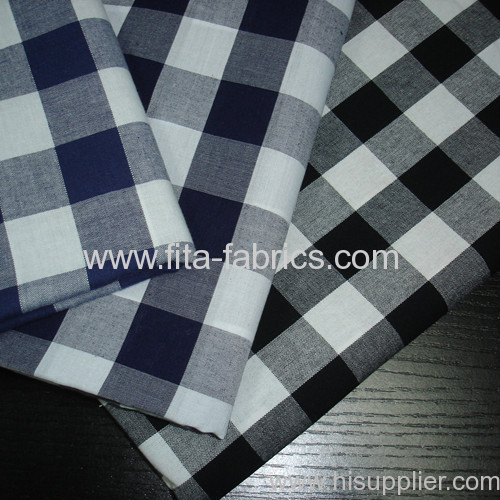 Poly / Cotton Blended Checks Fabric