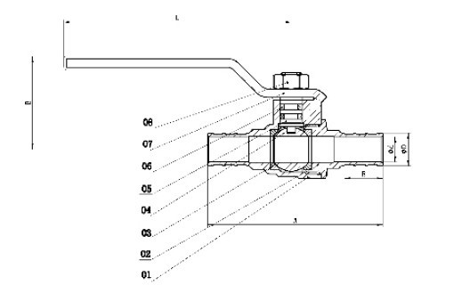 Brass Ball and Waste Valve