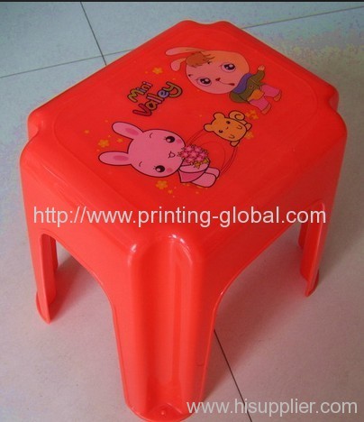 Thermal transfer tapes for plastic children bench