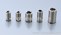 China manufacturer and exporter Diameter with punch Rare Earth Neodymium Ring Magnet for sale