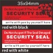 Do Not Open If Seal Damaged Security Eggshell Labels