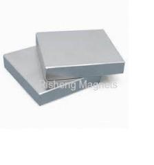 N48H Grade Neodymium Block Magnets with White Zinc Coating