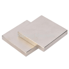 N48H Grade Neodymium Block Magnets with White Zinc Coating