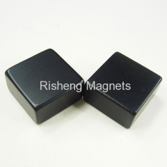 N48H Grade Neodymium Block Magnets with White Zinc Coating