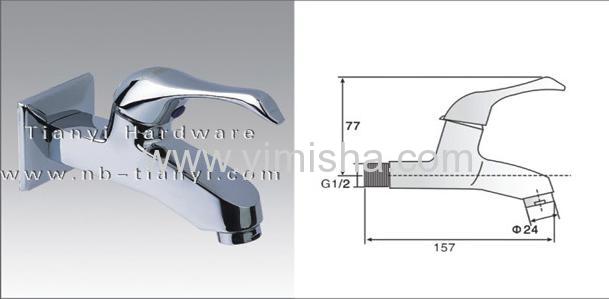 Deluxe Brass Ceramic Sheet Water Faucet