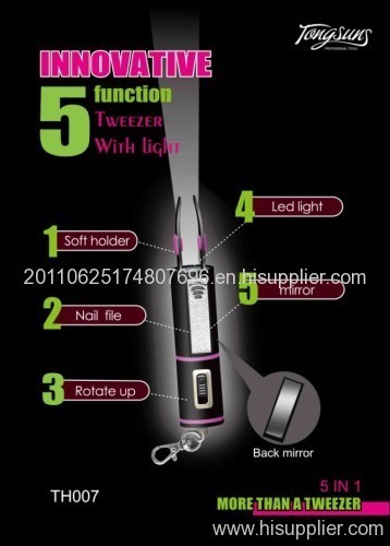 Lighted tweezers with More Functions