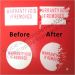 Printed Red Ink On White Eggsell Sticker