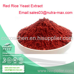 100% Natural Red rice yeast extract 0.5%-3% Lovastatin