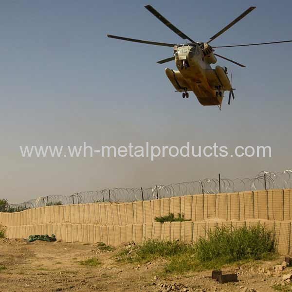 Military bunker welded mesh barrier