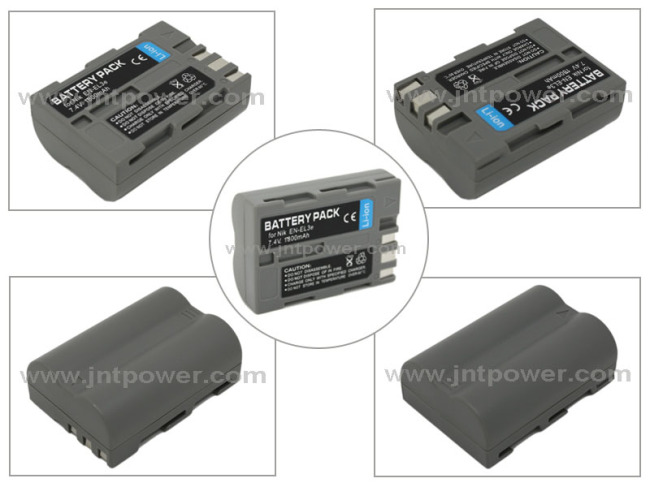 High quality camera digital dslr battery for nikon EN-EL3e D700 D300 D200 D100 D90 D80