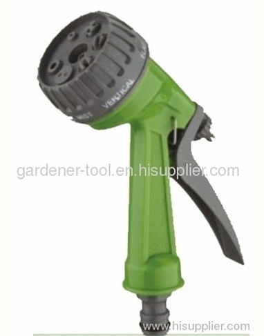 7-dial function plastic garden water hose nozzle for car washing