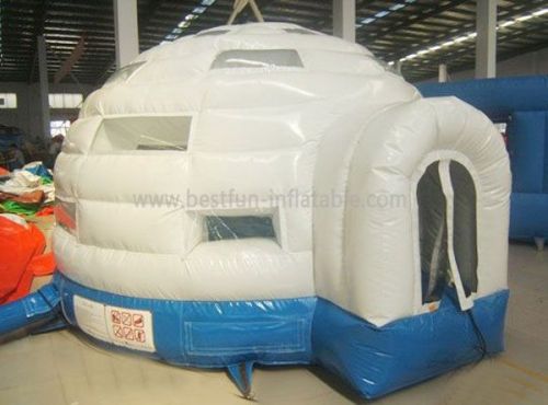 Kids White Inflatable Dome Bounce House