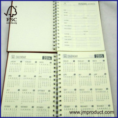 2 subjects spiral notebook with calender