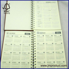 FSC A5 spiral notebook with calender