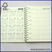 2 subjects spiral notebooks with calender