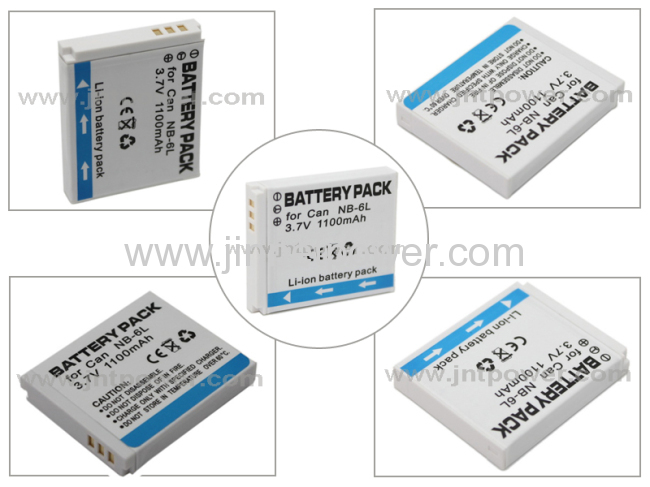 NB-6L rechargeable li-ion digital camera battery pack compatible with Canon PowerShot S90/ SD980/ D10