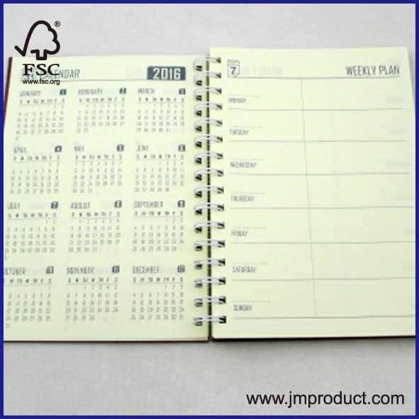 FSC A5 spiral notebook