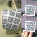 2x2cm Durable PET QRcode Label