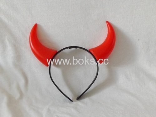popular Halloween flashing ox horn hair band