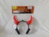 popular Halloween LED ox horn hair band