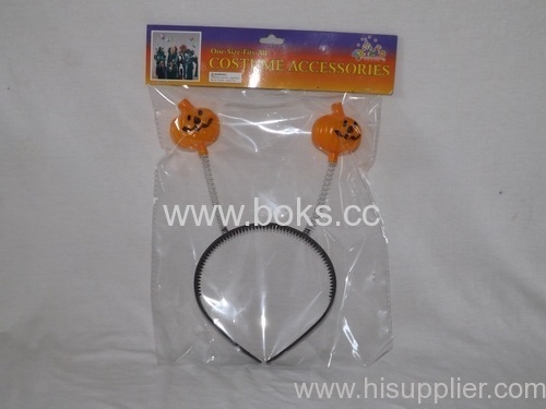 Halloween plastic small pumpking shape head boppers