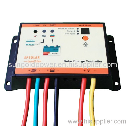 10A Solar Charge Controller Regulator 12/24V With Lighting and Timer Sensor Waterproof