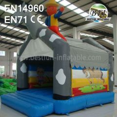 Inflatable Bouncer With Basketball Hoop