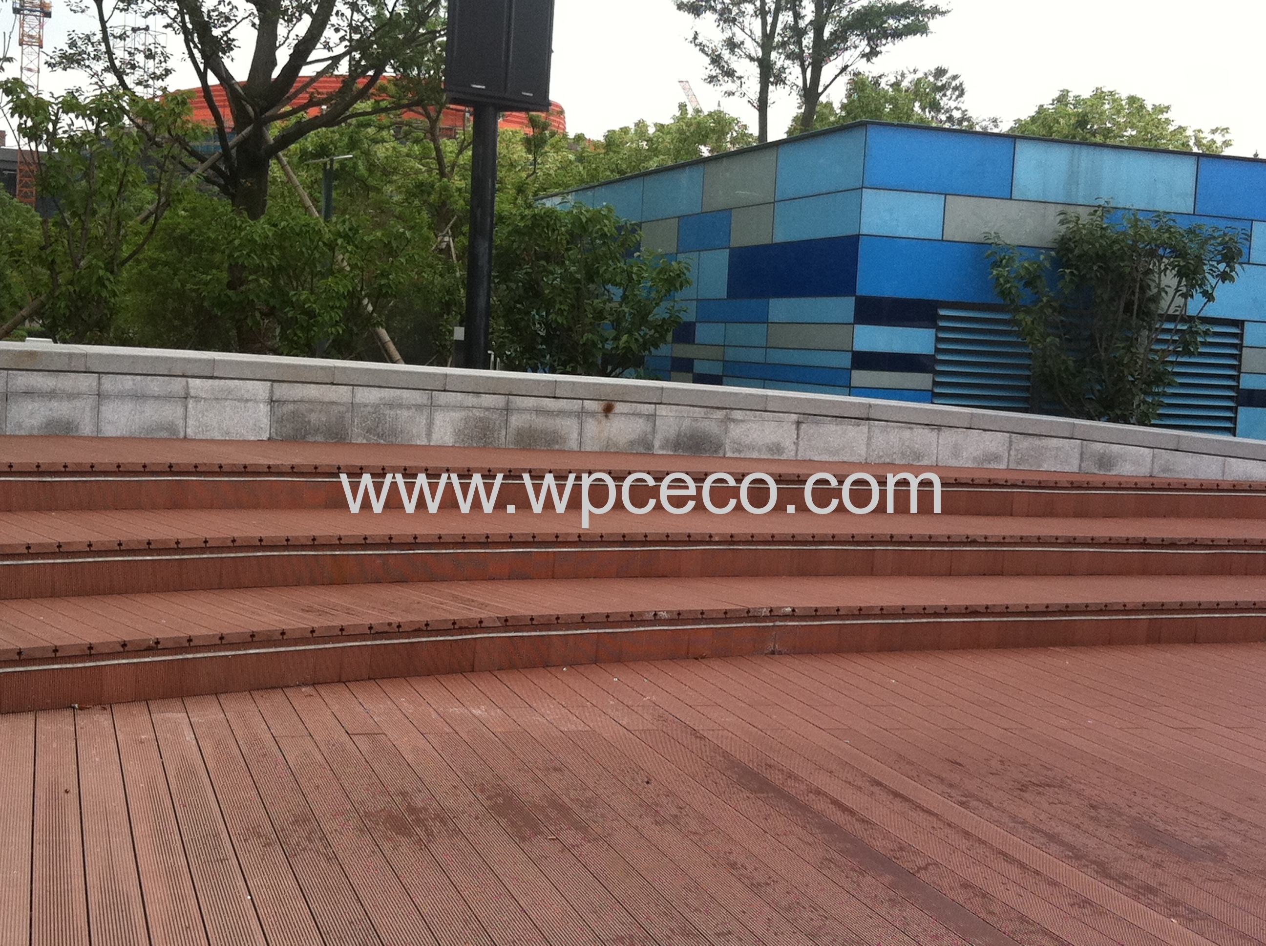 WPC decking Garden road pavement