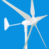 400W Horizontal-Axis wind turbine generator 24V AC 5 blades
