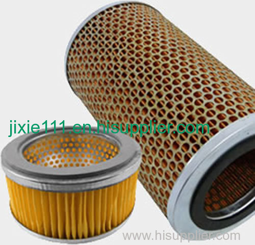 cylindrical air filters for gas turbines