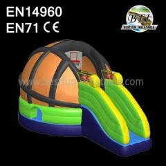 Inflatable Basketball Bouncer Slide Combo