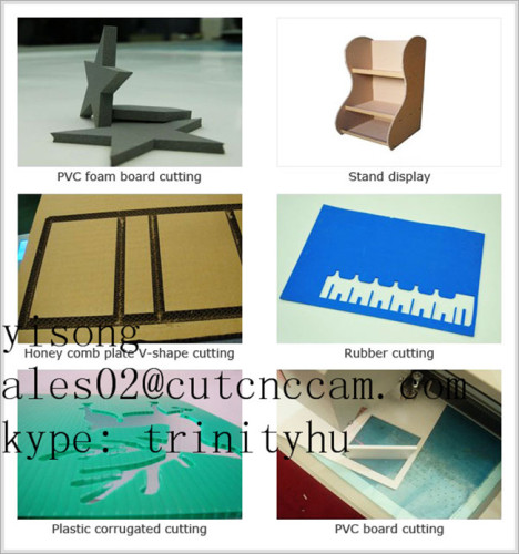 plastic corrugated sample making cutting plotting machine 