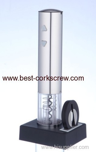 transparent eclectric wine corkscrew