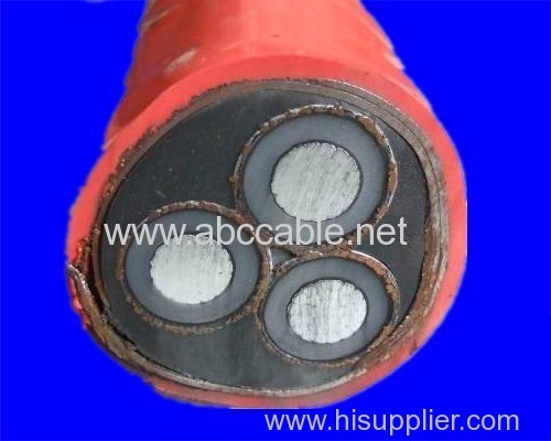 20KV 35KV Aluminum conductor power cable 70mm2 95mm2 120mm2