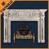 Stone Carved Marble Indoor Fireplace Mantel Elegant For Decoration