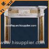 French Style Granite Decorative Fireplace Mantel / Elegant Fireplace Mantels