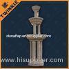 Outdoor Pillar Stone Water Fountains For Hotel / Custom Multi Color