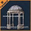 Outdoor Stone Garden Gazebo Custom With Hand Craved Surface Polished