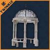 White Modern Stone Garden Gazebo / Waterproof Garden Gazebo