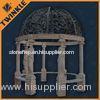 Waterproof Garden Stone Gazebo With 6 Figure Columns For Outdoor